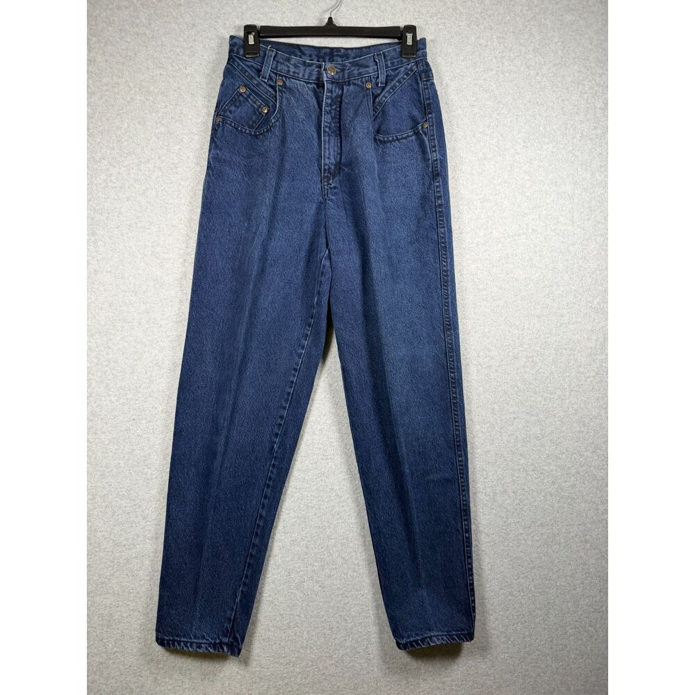 Vintage Zena Jeans Womens Size 7 Blue High Rise Tapered Mom Jeans USA 3935
